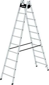 Günzburger Steigtechnik Alu 2-tlg. Stehleiter, 2x 10 Stufen