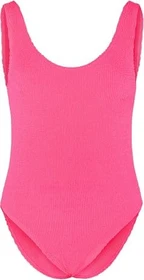 Chiemsee Struktur mit tiefem Rückenausschnitt Badeanzug knockout pink (Damen)