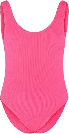 Chiemsee Struktur mit tiefem Rückenausschnitt Badeanzug knockout pink (Damen)