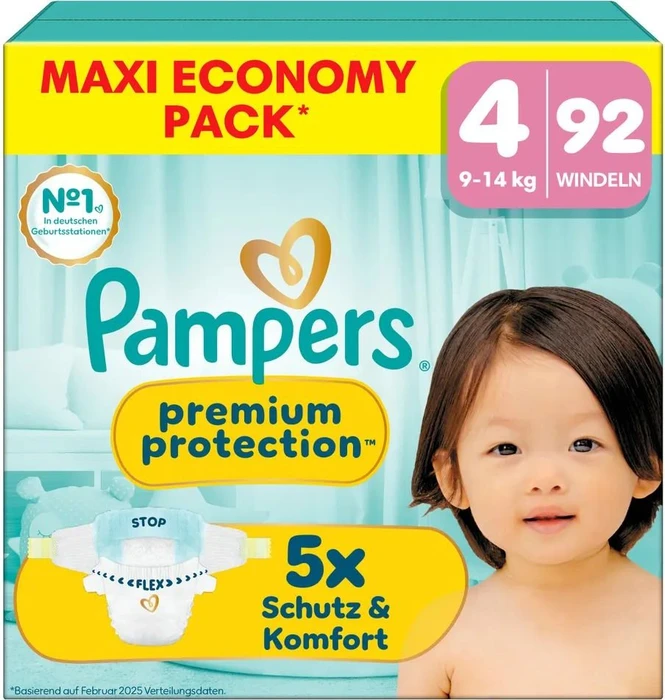 Pampers Premium Protection Gr.4 Einwegwindel, 9-14kg
