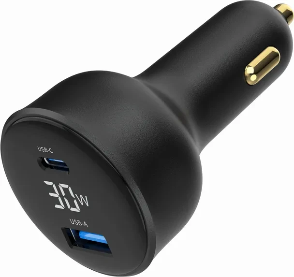Gembird Dual-Port USB-Kfz Ladeadapter 30W schwarz