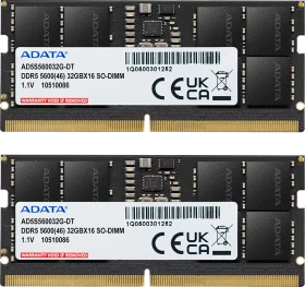 ADATA SO-DIMM 64GB Kit, DDR5-5600, CL46-45-45, X8, tray