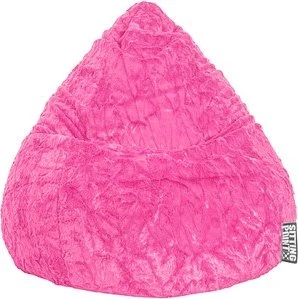 Sitting Point Beanbag Fluffy L Sitzsack rosa