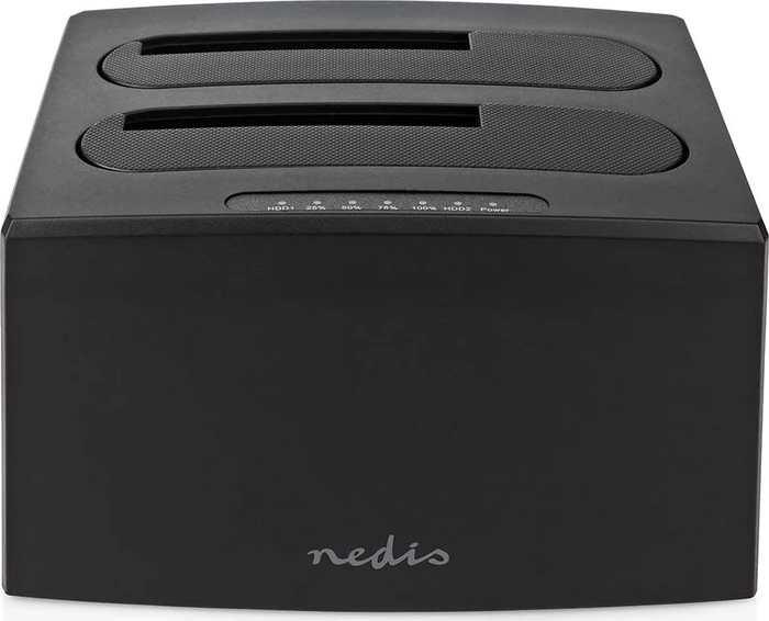 Nedis Dual Bay HDD Docking Station, 2x 2.5"/3.5", USB-B 3.0