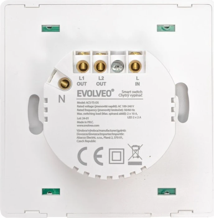 Evolveo WiFi Dual Smart-Switch 2-fach