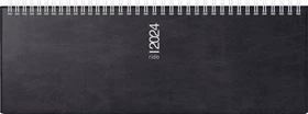 Brunnen Septant Wochenkalender 2024, 305x105mm, schwarz, 64 Blatt