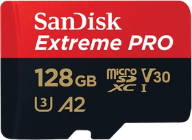 SanDisk Extreme PRO R200/W90 128GB Kit, UHS-I U3, A2, Class 10