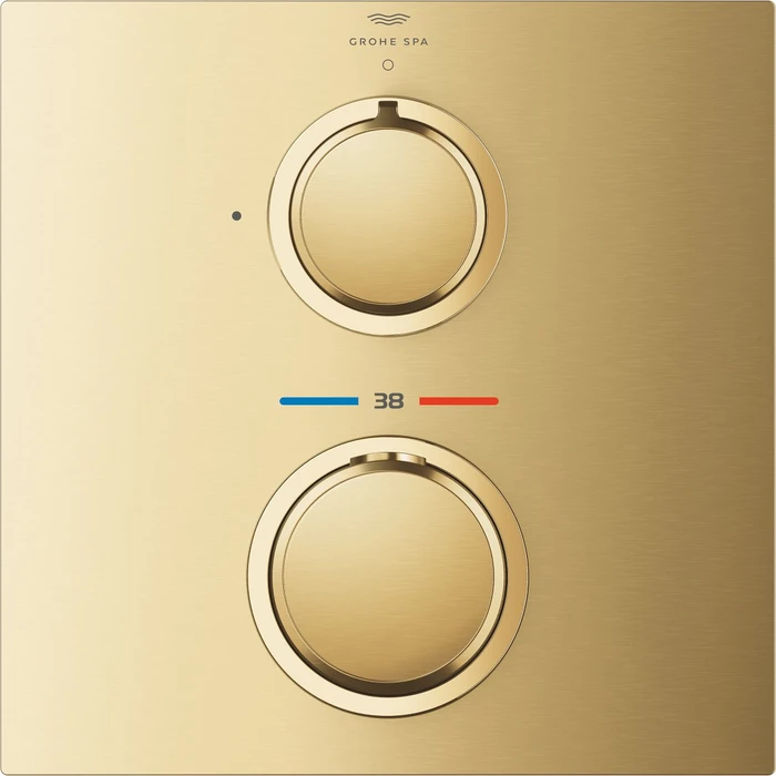 Grohe Allure Unterputz-Thermostat mit 1 Absperrventil cool sunrise gebürstet