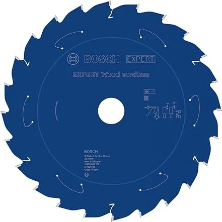 Bosch Professional Expert Wood Kreissägeblatt 24Z, 254x1.6x30mm, 1 Stück