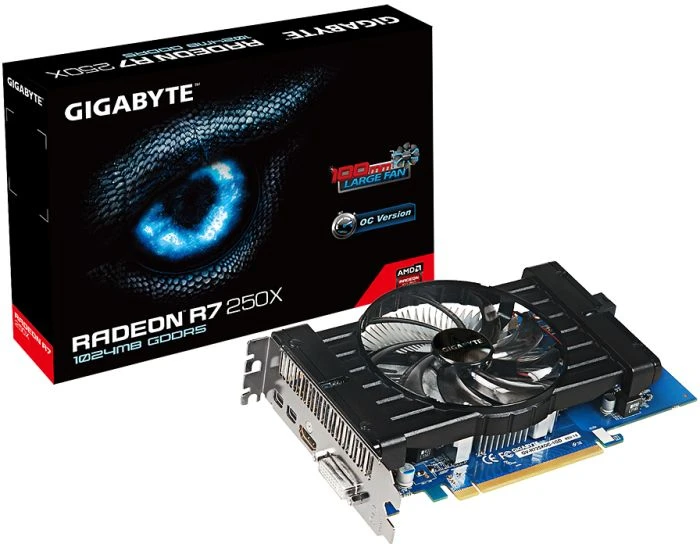 GIGABYTE Radeon R7 250X OC, 1GB GDDR5, DVI, HDMI, 2x mDP
