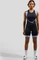 Odlo Zeroweight Tights Bib Fahrradhose kurz black/blue heron (Damen) Vorschaubild