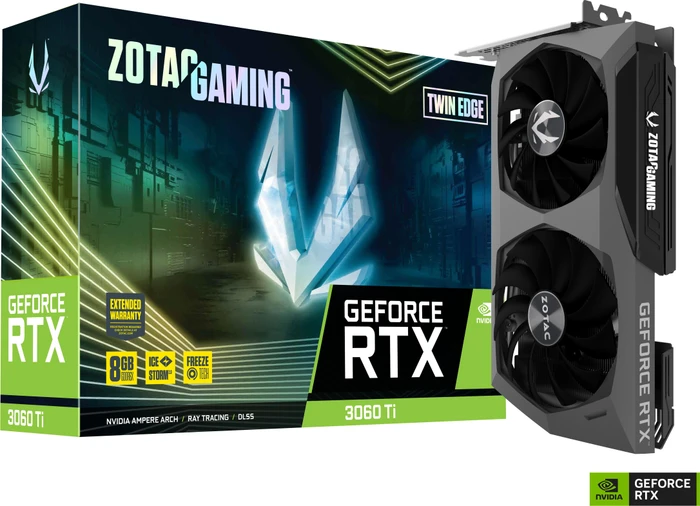 Zotac Gaming GeForce RTX 3060 Ti Twin Edge, 8GB GDDR6X, HDMI, 3x DP
