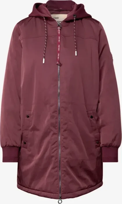 Street One Langer Blouson mit Kapuze Jacke light mahagony red (Damen)