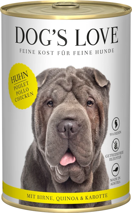 PetCo Dog's Love Classic Huhn mit Birne, Karotte und Quinoa, 400g