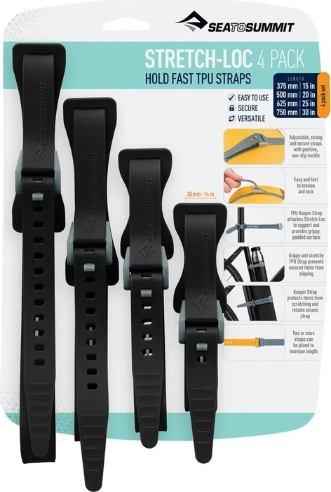 Sea to Summit Stretch Loc 450mm TPU 2er Pack Befestigung schwarz