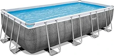 Bestway Rattan Frame Pool Set rechteckig 549x274x122cm