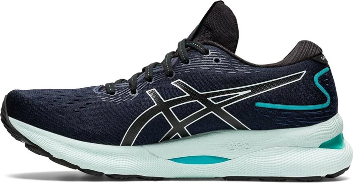 Asics Gel-Nimbus 24 black/soothing sea (Damen)