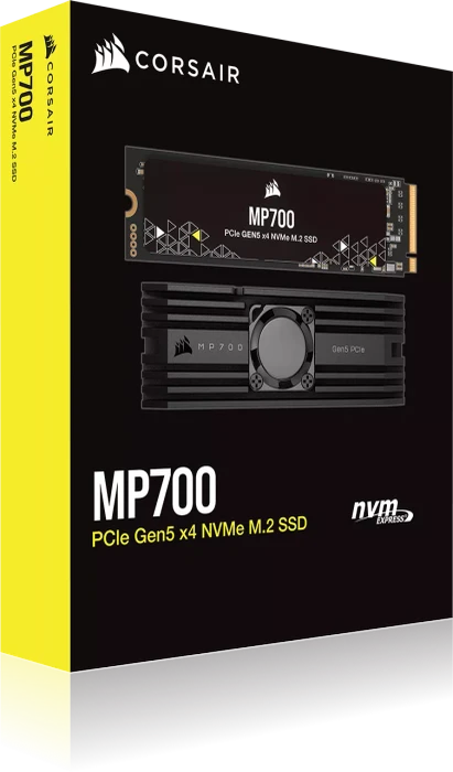 Corsair Force Series MP700 2TB, M.2 2280 / M-Key / PCIe 5.0 x4, Kühlkörper