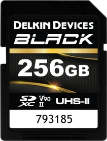Delkin Black R300/W250 256GB, UHS-II U3, Class 10