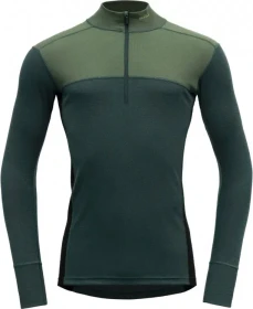 Devold Lauparen Merino 190 Zip Neck Funktionsshirt langarm forest/woods/black (Herren)