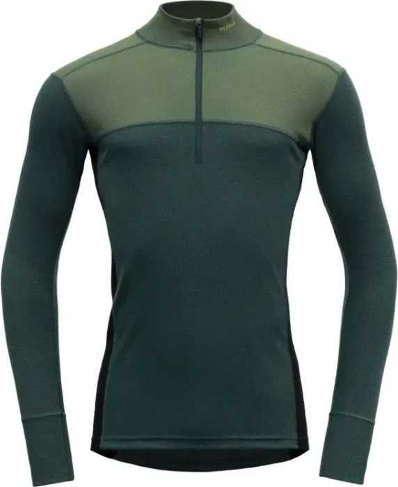 Devold Lauparen Merino 190 Zip Neck Funktionsshirt langarm forest/woods/black (Herren)
