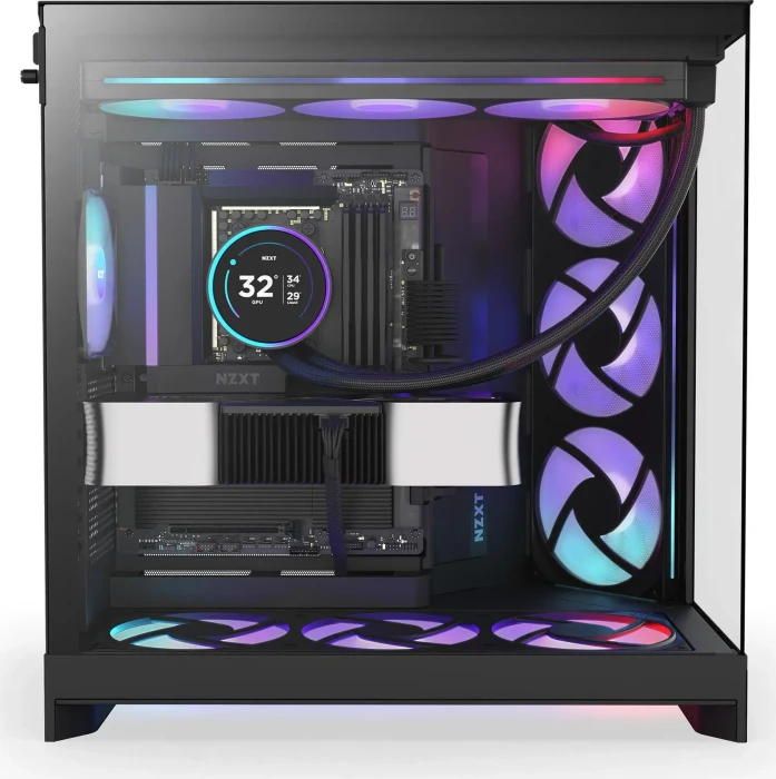 NZXT H9 Flow RGB [2025] Black, schwarz, Glasfenster