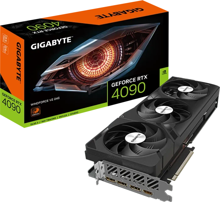 GIGABYTE GeForce RTX 4090 Windforce V2 24G, 24GB GDDR6X, HDMI, 3x DP