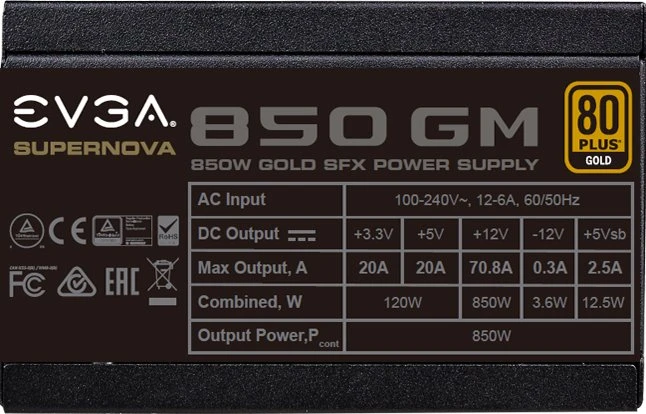 EVGA SuperNOVA GM 850 850W, SFX