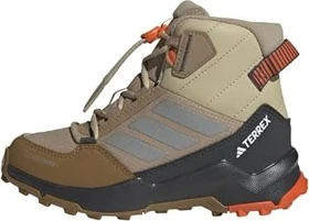 adidas Terrex AX4R Mid Climawarm+ cardboard/matte silver/semi flash orange (Junior)