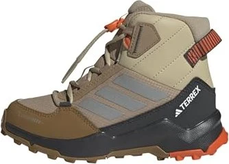 adidas Terrex AX4R Mid Climawarm+ cardboard/matte silver/semi flash orange (Junior)