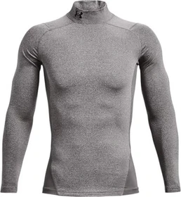Under Armour ColdGear Kompressionsshirt langarm charcoal light heather/black (Herren)