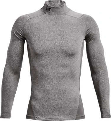 Under Armour ColdGear Kompressionsshirt langarm charcoal light heather/black (Herren)