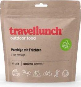travellunch Porridge mit Früchten Vegan Einzelportion 401kcal
