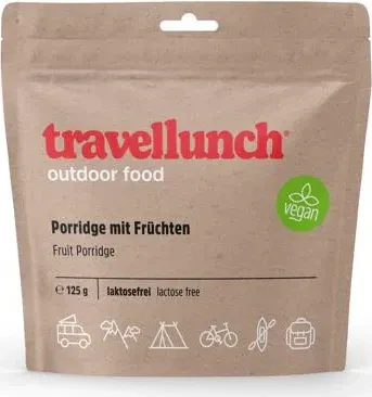 travellunch Porridge mit Früchten Vegan Einzelportion 401kcal