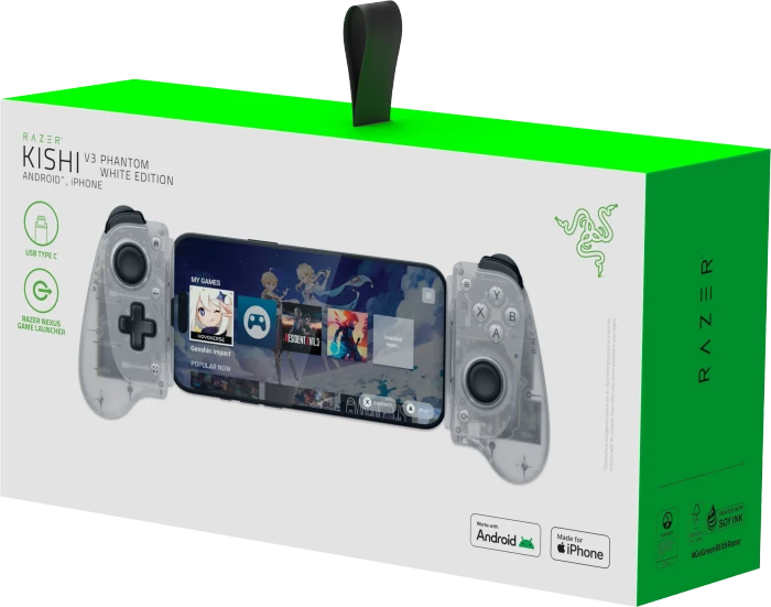 Razer Kishi V3 Gamepad USB Phantom White Edition (iOS/Android)