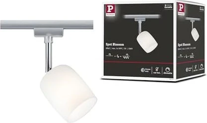 Paulmann URail Blossom Schienensystem Spot G9 Satinglas chrom matt, 1 Stück