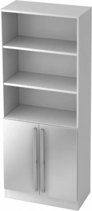 Hammerbacher Schrank 5OH V7700, Chromgriff, buche/silber, Aufbewahrungskombination