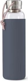 black+blum Glas Trinkflasche 600ml slate