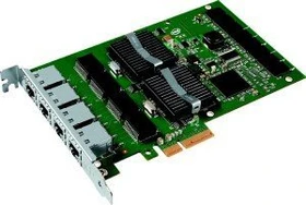 Intel PRO/1000 PT Server LAN-Adapter, 4x RJ-45, PCIe 1.0 x4 (EXPI9404PT)