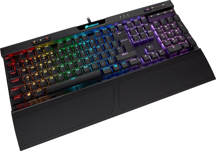 Corsair Gaming K70 RGB MK.2 Low Profile Rapidfire, MX LOW PROFILE RGB SPEED, USB, UK