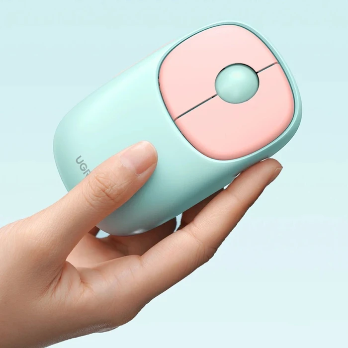 Ugreen MU102 FUN+ Wireless Mouse, rosa, USB/Bluetooth
