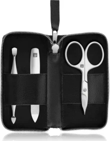 Zwilling Reißverschluss-Etui vegan Maniküre/Pediküre-Set 3-teilig schwarz