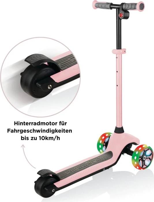 Globber E-Motion 4 Plus Elektro-Roller pastel pink 10km/h