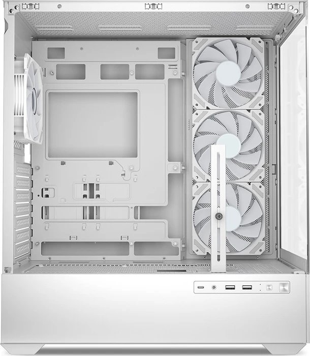 Sharkoon AK6 RGB White, Glasfenster