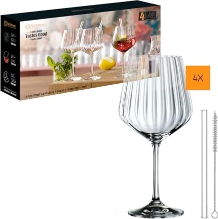 Nachtmann Tastes Good Vorteilsset Longdrink Gläser-Set inkl. Trinkhalme, 8-tlg.