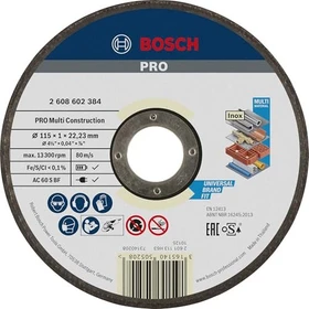 Bosch Professional ACS60VBF Mehrzweck Trennscheibe, 115x1x22.23mm, 1 Stück