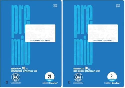 Staufen green Schulheft, A4, Lineatur 21, 16 Blatt