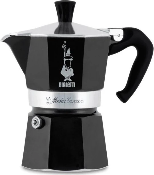 Bialetti Moka Express 6 Tassen Espressokanne schwarz