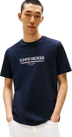 Tommy Hilfiger Roundneck Logo T-Shirt kurzarm navy blue (Herren)