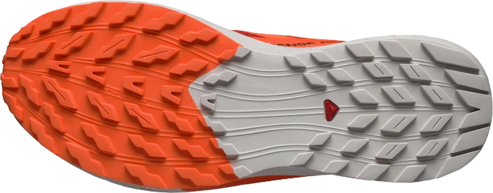Salomon Sense Ride 5 lunar rock/shocking orange/fiery red (Herren)